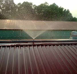 Lắp đặt hệ thống phun nước làm mát mái tôn cho nhà xưởng