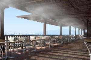 Lắp đặt hệ thống phun sương cho nhà hàng